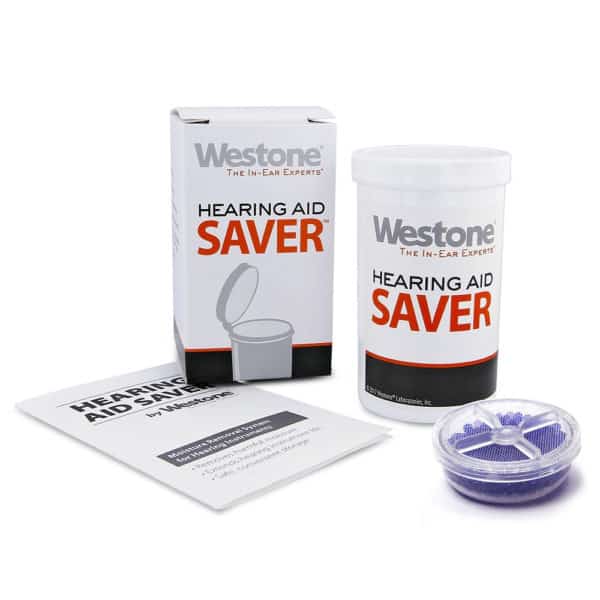 Hearing Aid Saver with Box and Container
